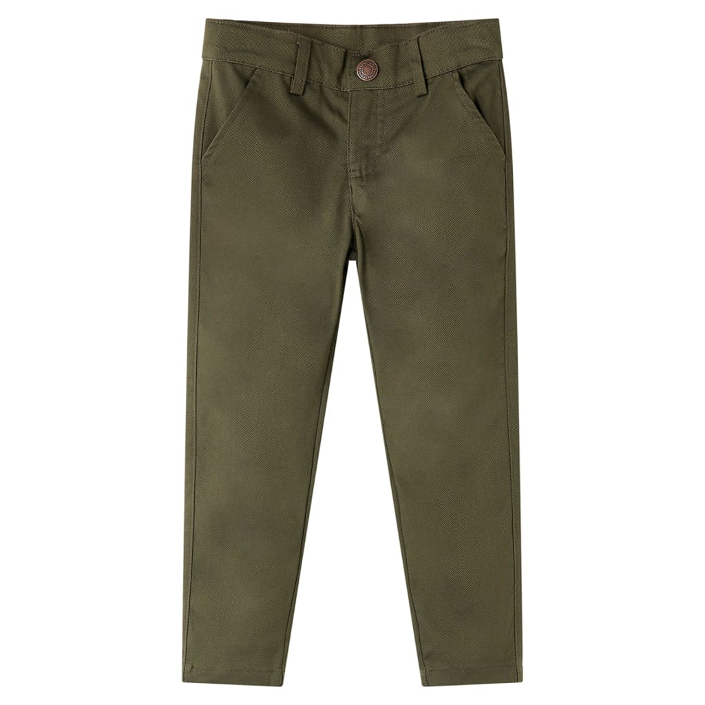 Vidaxl kinderbroek 140 kakikleurig