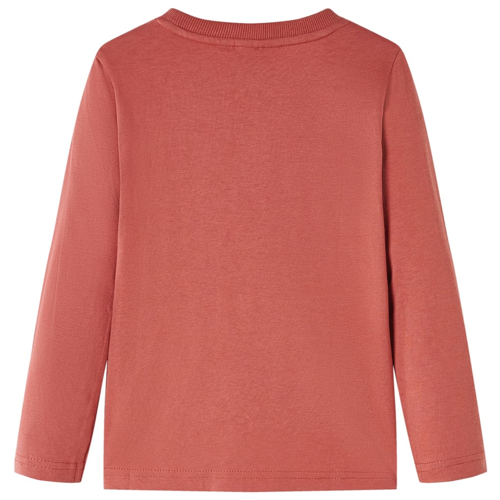 VidaXL Kindershirt met lange mouwen 128 hennakleurig
