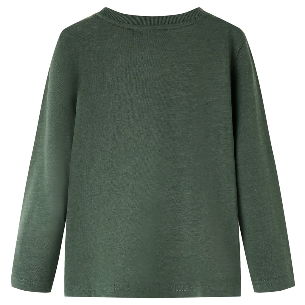 Vidaxl kindershirt met lange mouwen 128 donkergroen