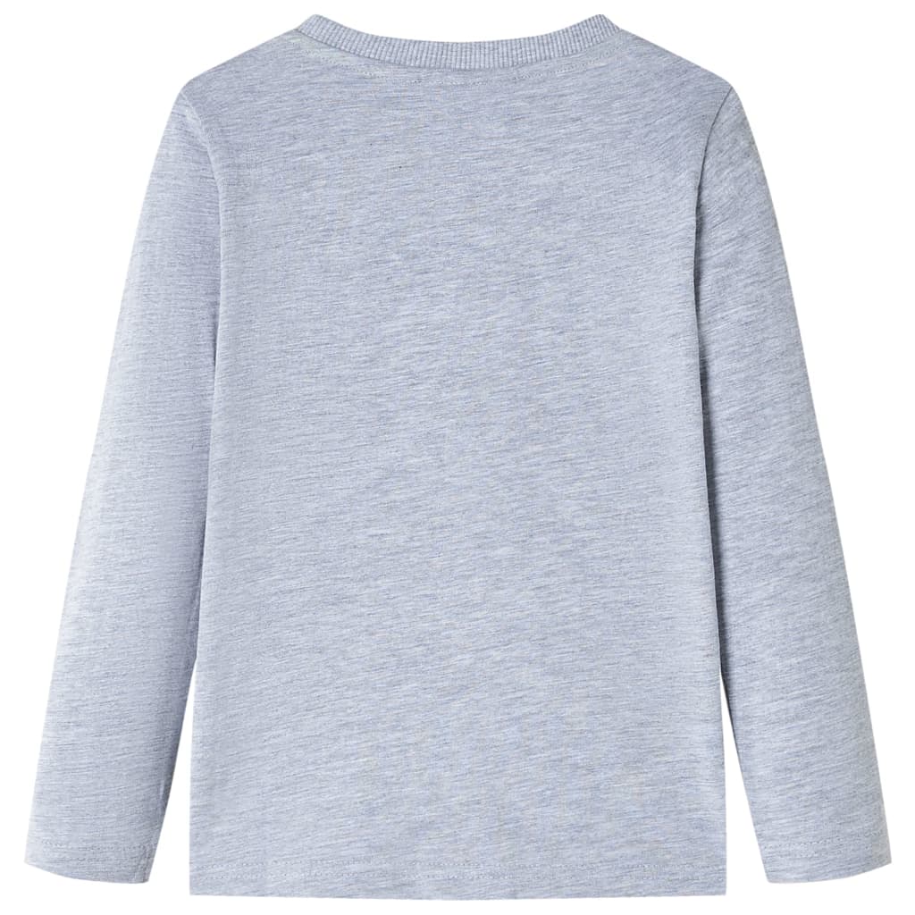 Vidaxl kindershirt met lange mouwen 116 gemêleerd grijs