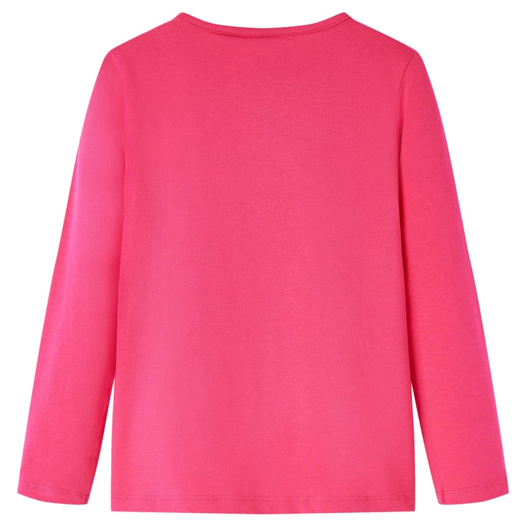 VidaXL Kindershirt met lange mouwen 92 felroze