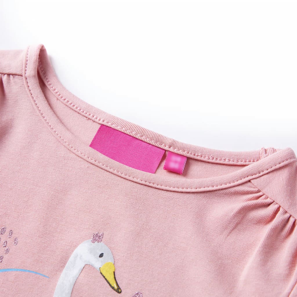 Vidaxl kindershirt met lange mouwen 104 lichtroze