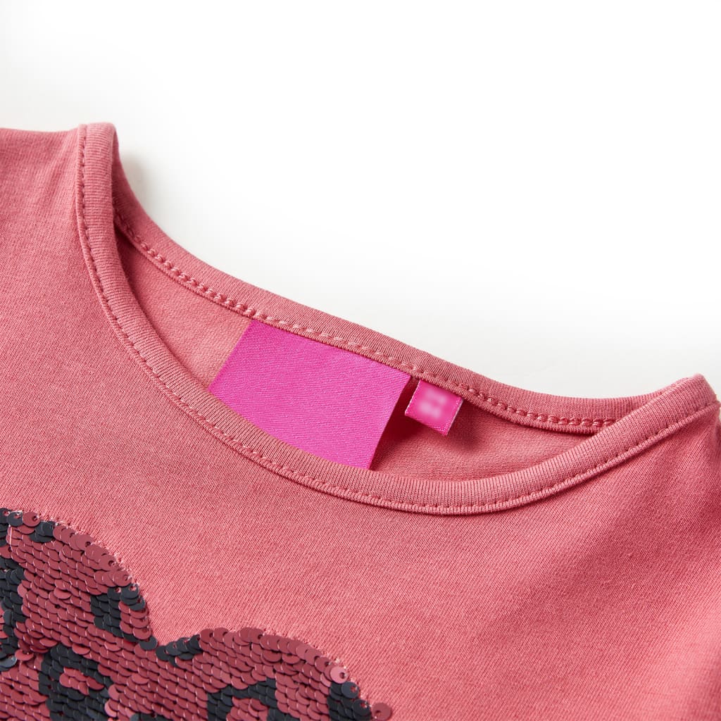 VidaXL Kindershirt met lange mouwen 140 oudroze