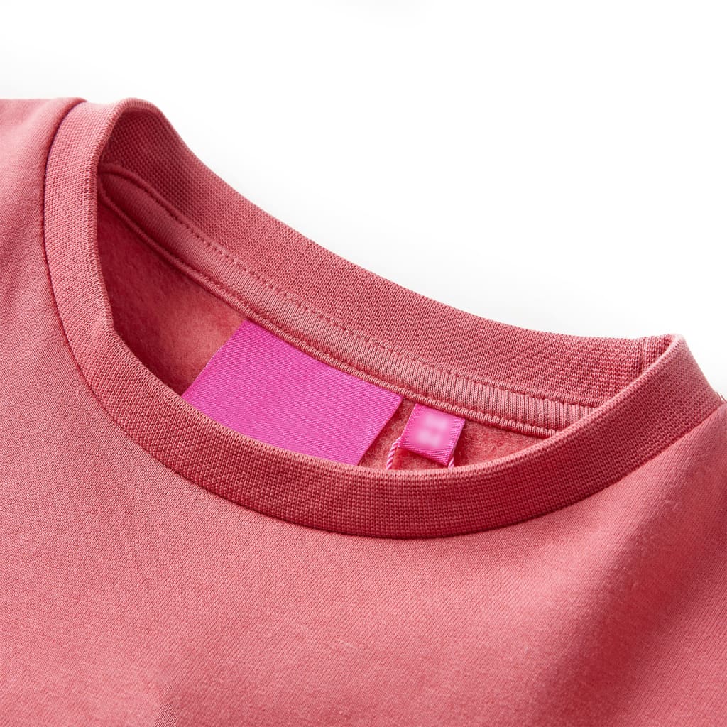 Vidaxl kindertrui kleurenblok 104 roze en hennakleurig