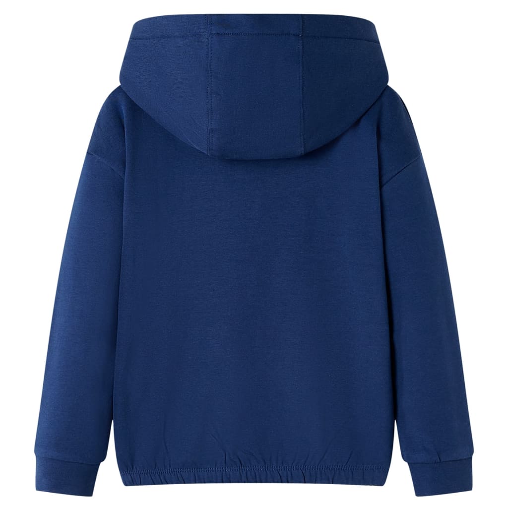 Vidaxl kindertrui met capuchon 116 marineblauw