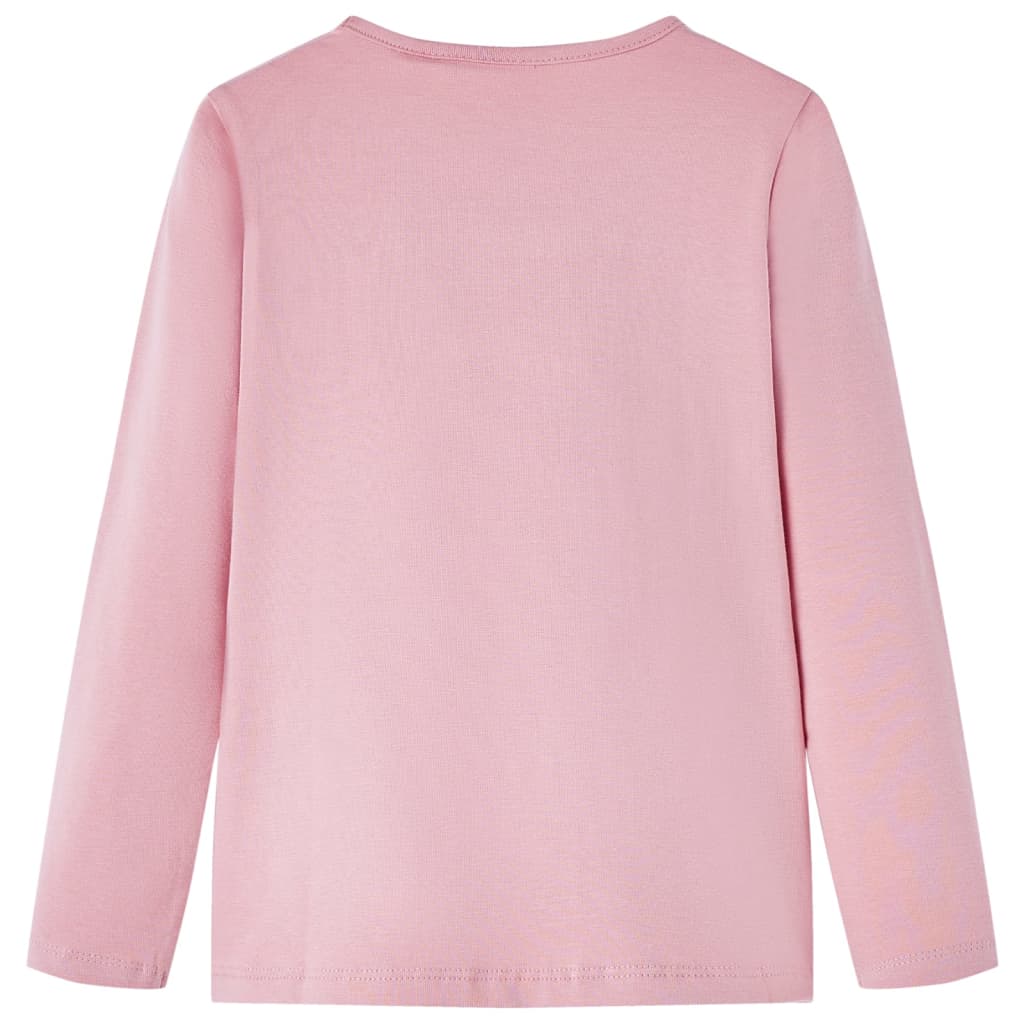 Vidaxl kindershirt met lange mouwen 128 lichtroze