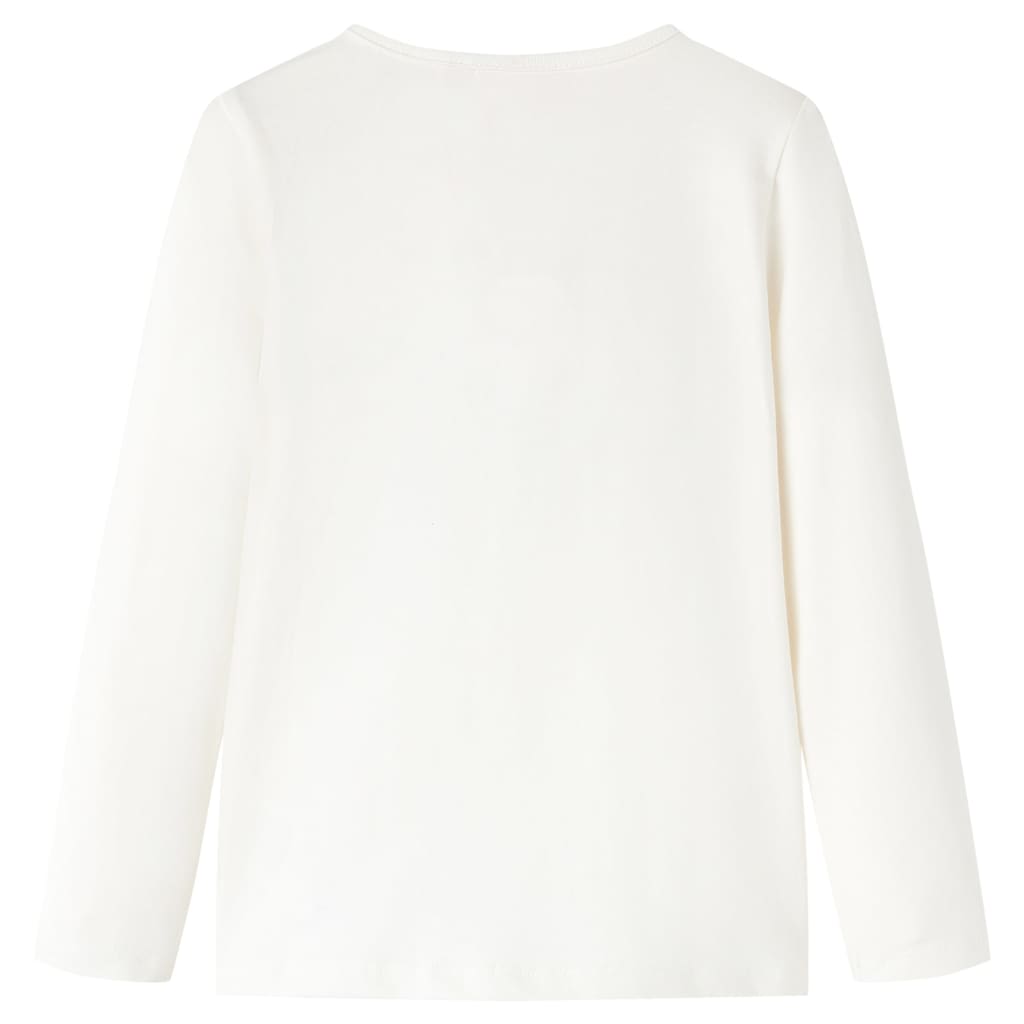 Vidaxl kindershirt met lange mouwen 116 ecru