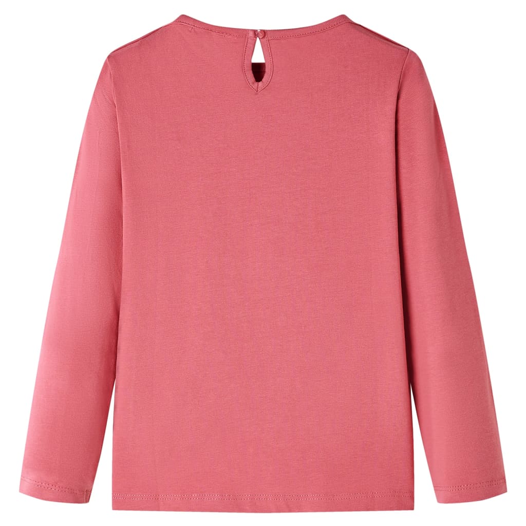 Vidaxl kindershirt met lange mouwen 116 oudroze