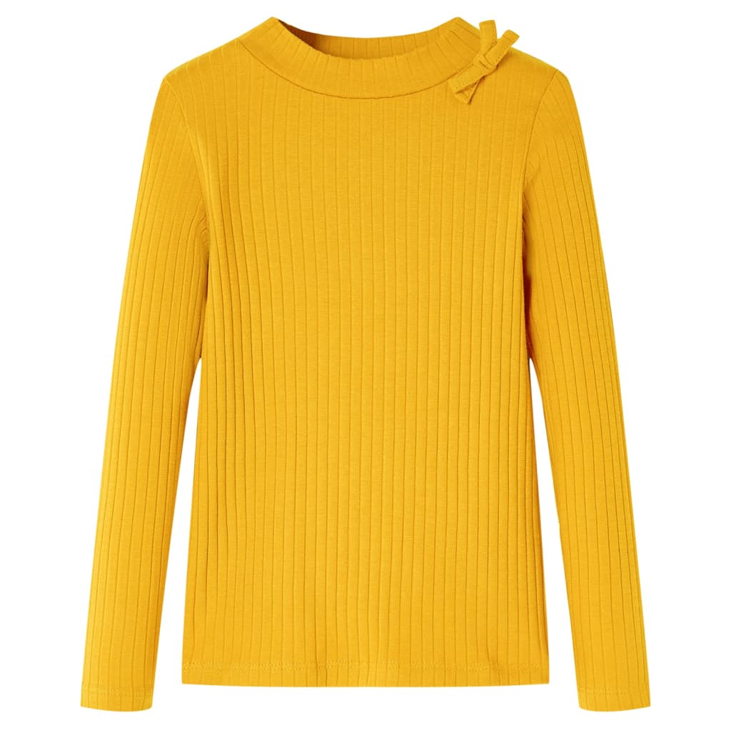 Vidaxl kindershirt met lange mouwen 116 okerkleurig