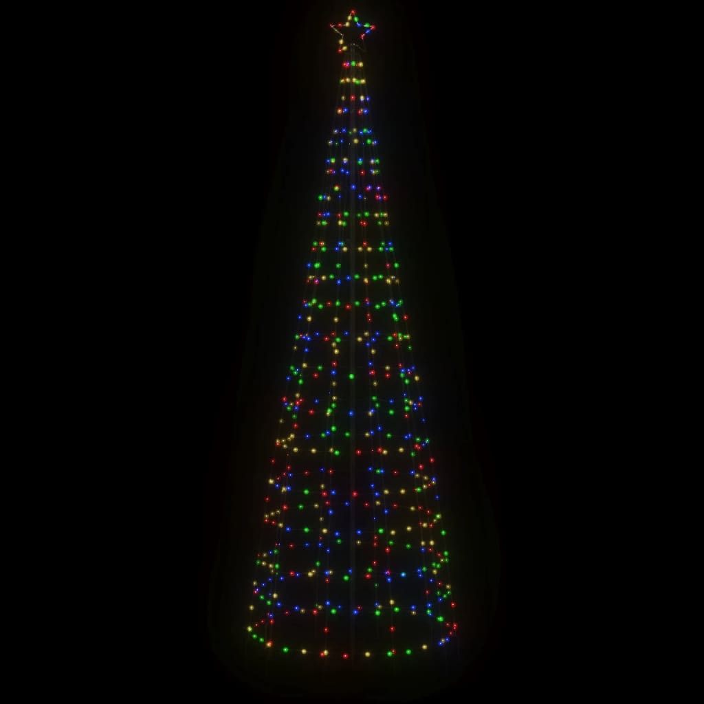 Vidaxl led-kerstboom met spikes 570 leds kleurrijk 300 cm