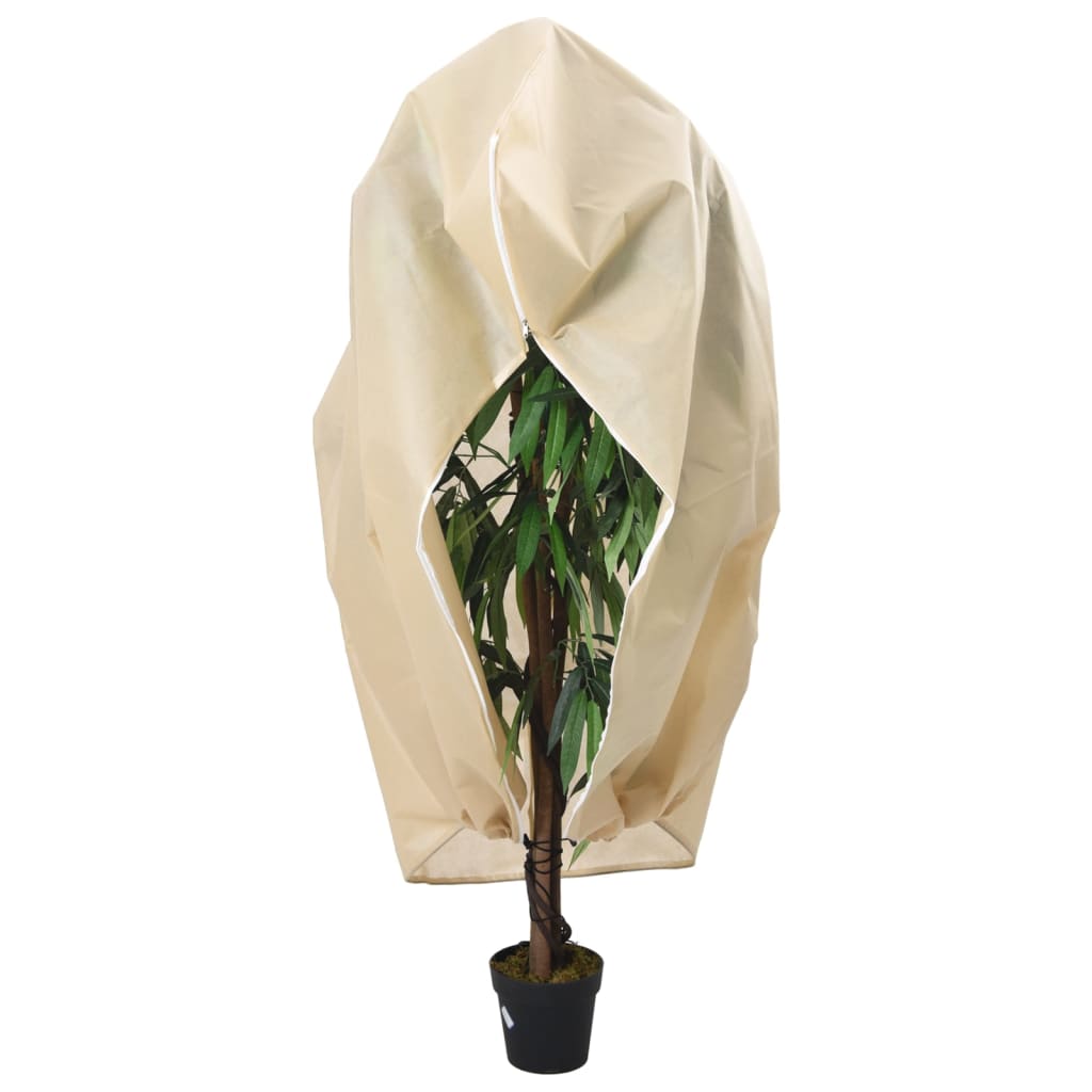 Vidaxl plantenhoezen met ritssluiting 2 st 70 g m² 2,36x2 m