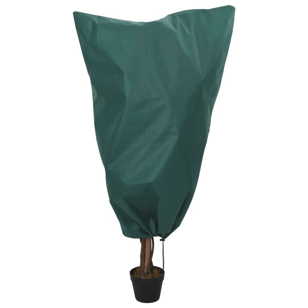 VidaXL Plantenhoezen met trekkoord 12 st 70 g m² 0,8x1 m