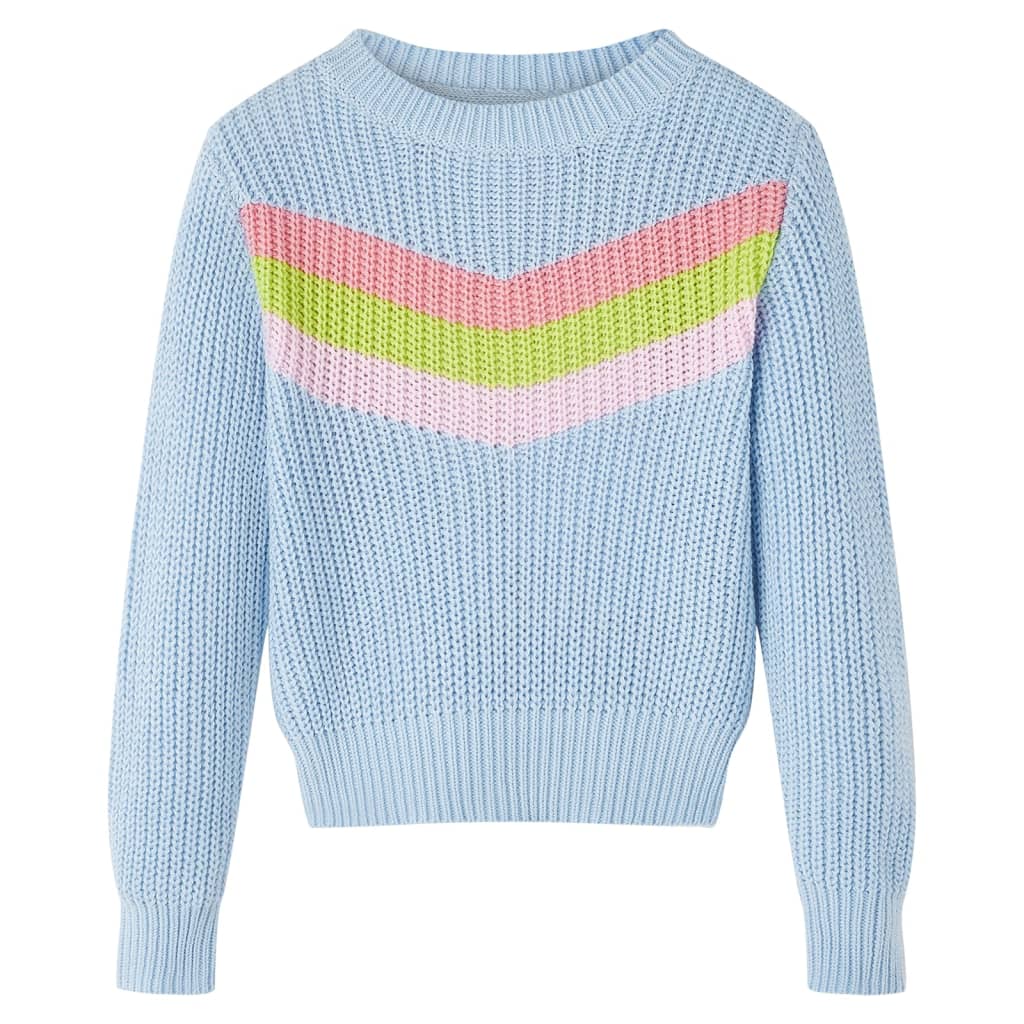 Vidaxl kindertrui gebreid 104 blauw