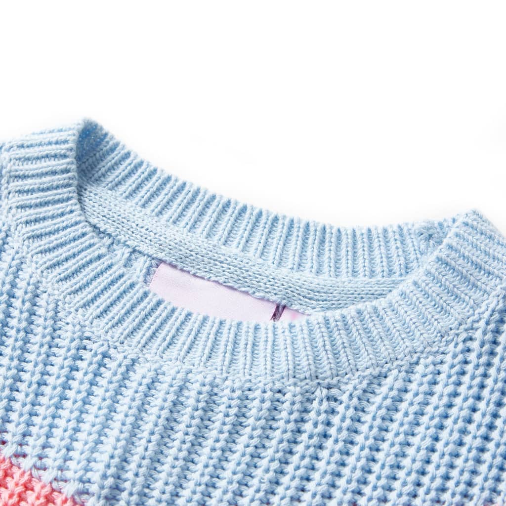 Vidaxl kindertrui gebreid 104 blauw