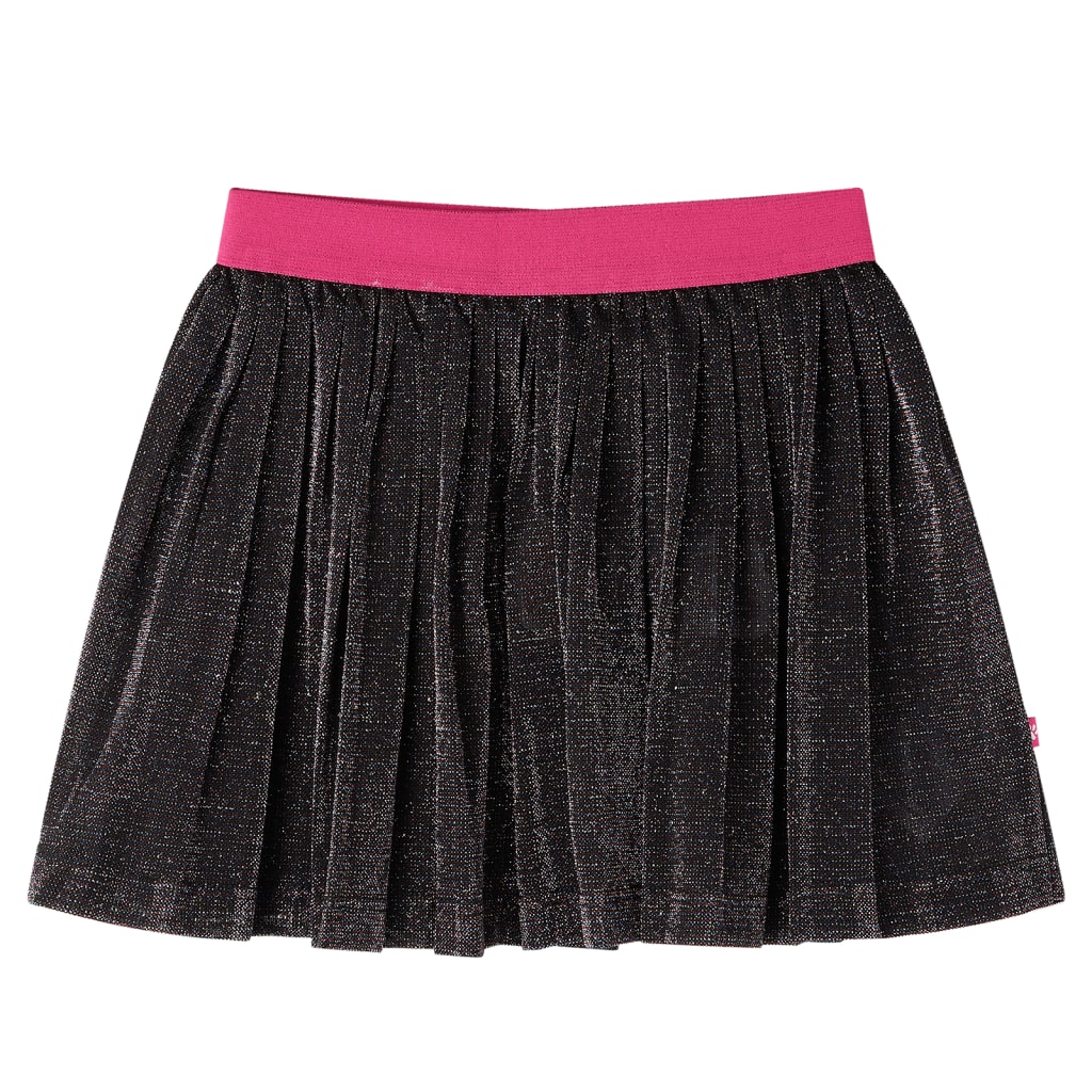 VidaXL Kinderrokje geplooid met glitters 116 marineblauw
