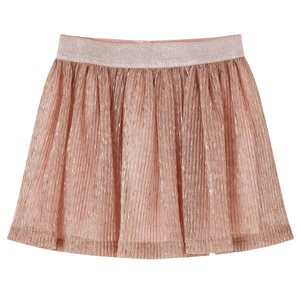 VidaXL Kinderrokje met glitters 128 zachtroze