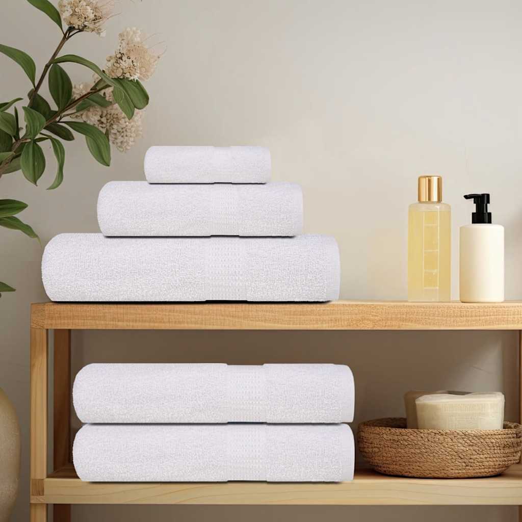Vidaxl washandjes frogn 2 st 30x30 cm 360 g m² wit