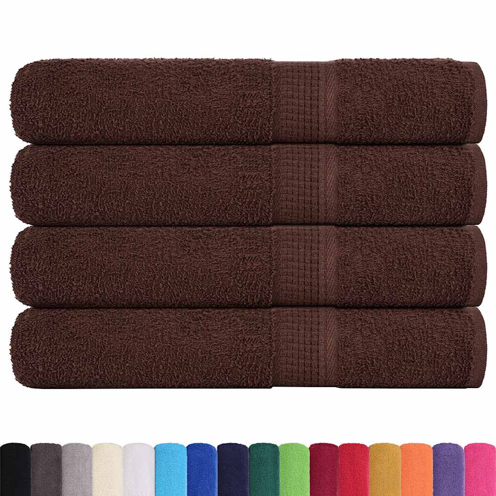 Vidaxl saunahanddoeken frogn 4 st 80x200 cm 360 g m² bruin