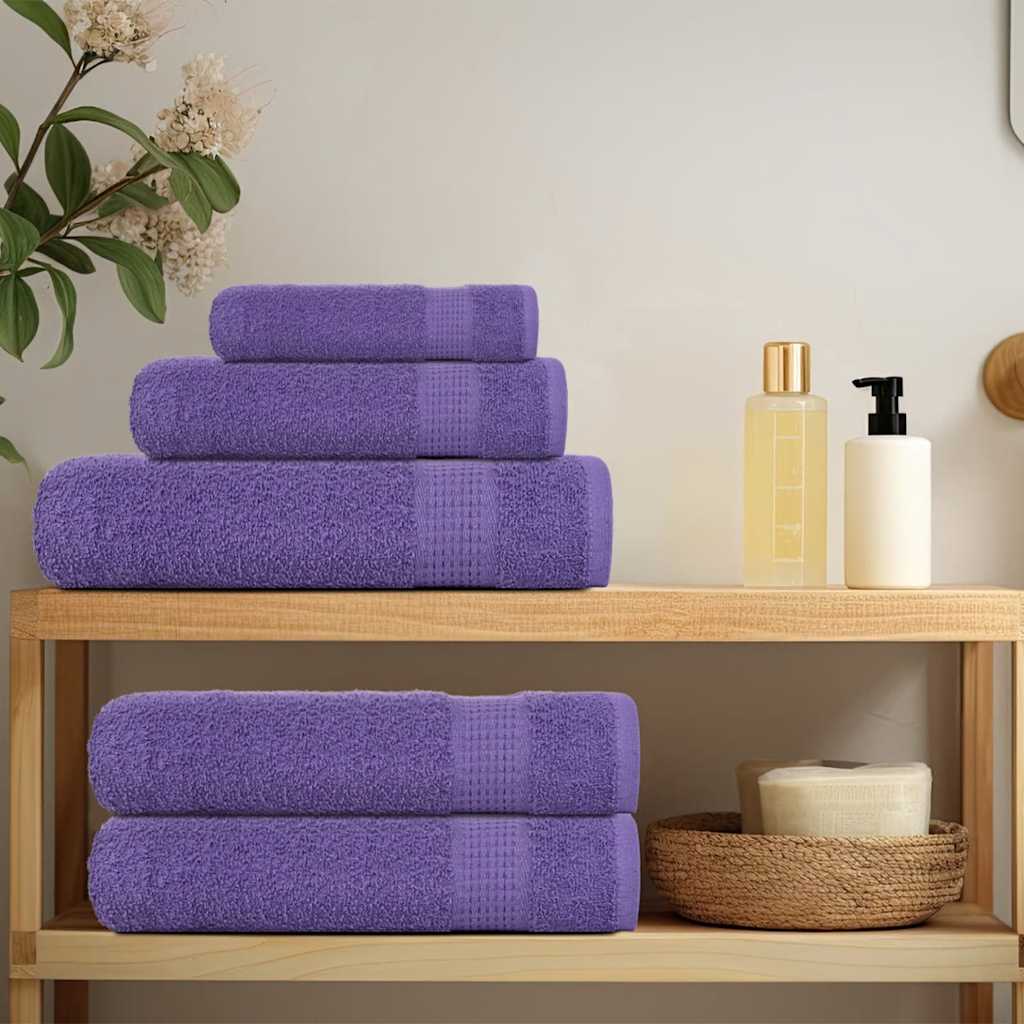 Vidaxl washandjes frogn 4 st 30x30 cm 360 g m² paars