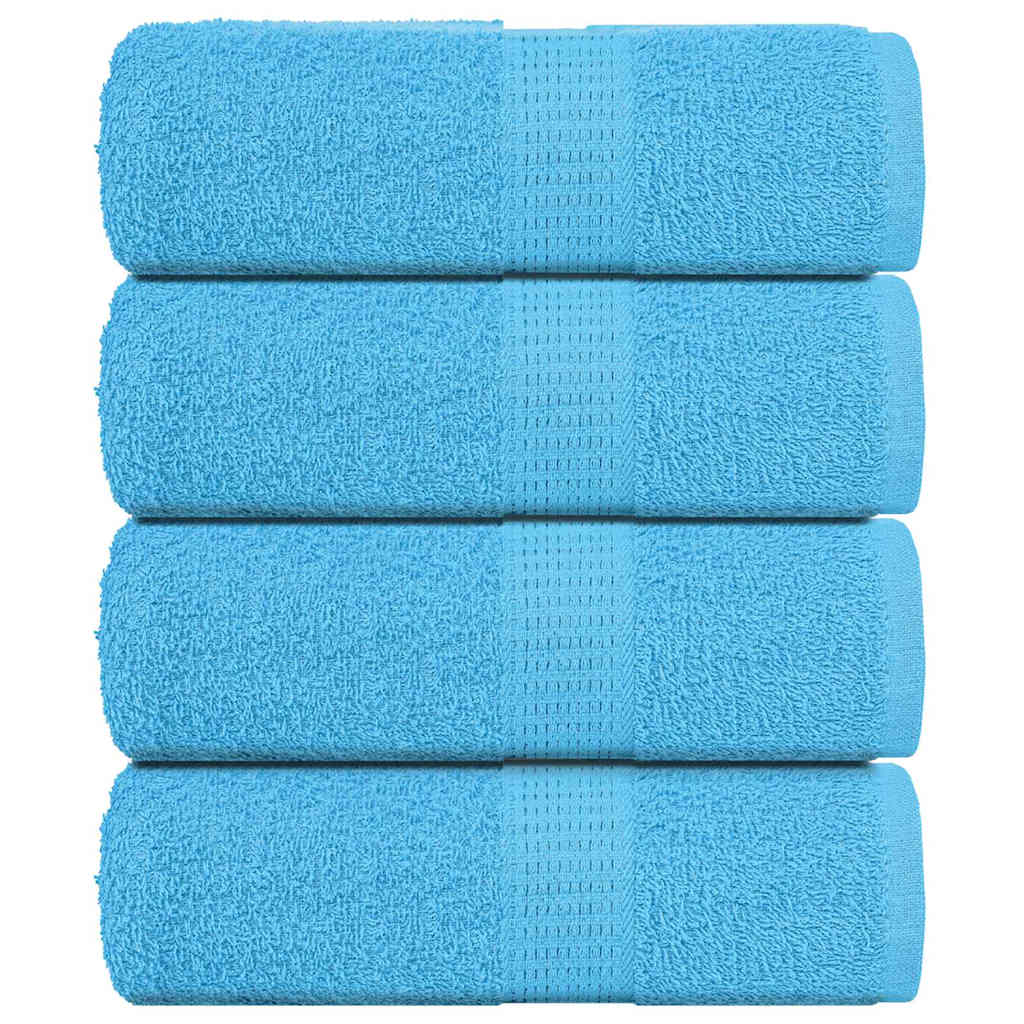 Vidaxl washandjes frogn 4 st 30x30 cm 360 g m² turquoise