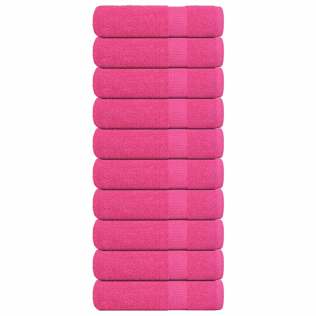 Vidaxl handdoeken frogn 10 st 50x100 cm 360 g m² roze