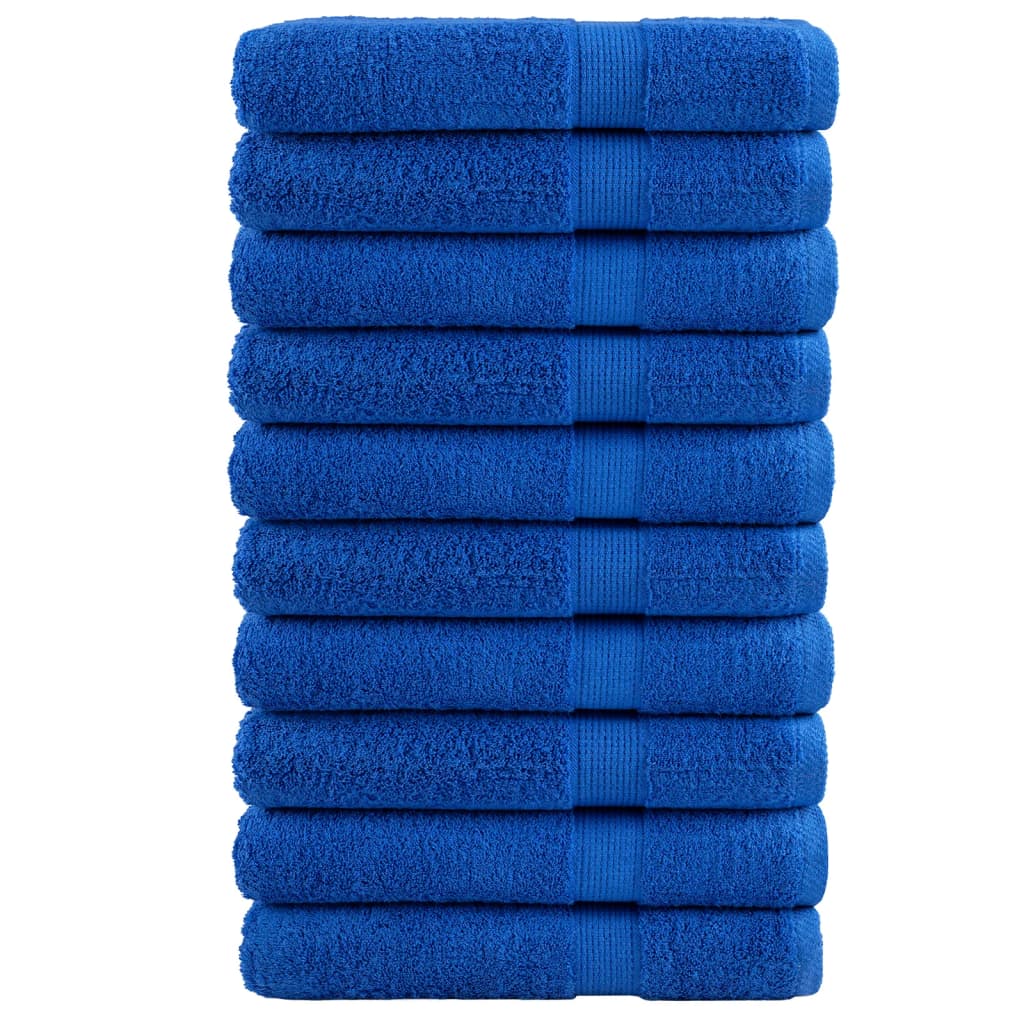 Vidaxl saunadoeken solund 10 st 600 g m² 80x200 cm blauw