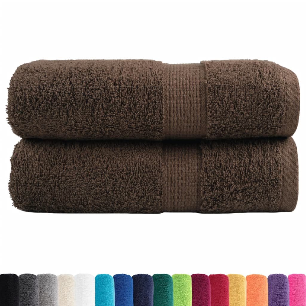 Vidaxl gastendoekjes solund 2 st 600 g m² 30x50 cm bruin