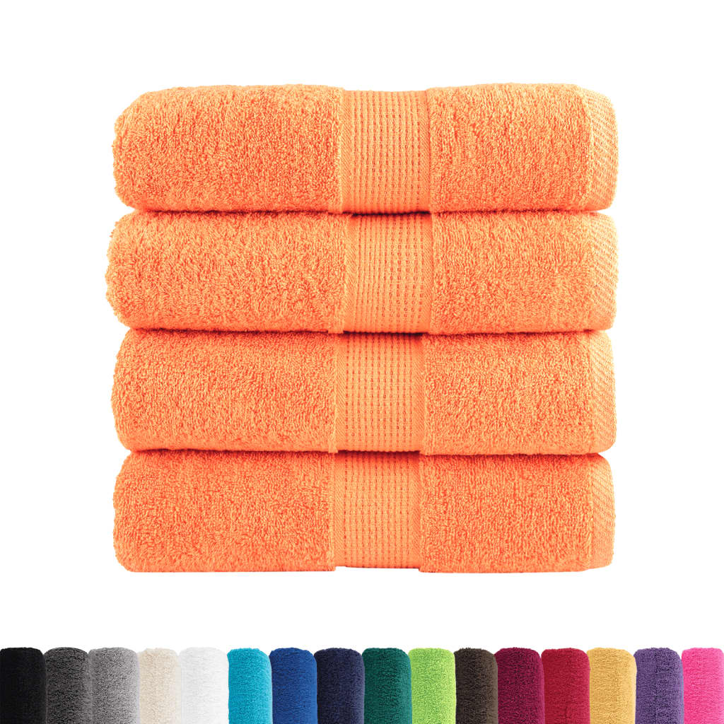 Vidaxl gastendoekjes solund 4 st 600 g m² 30x50 cm oranje