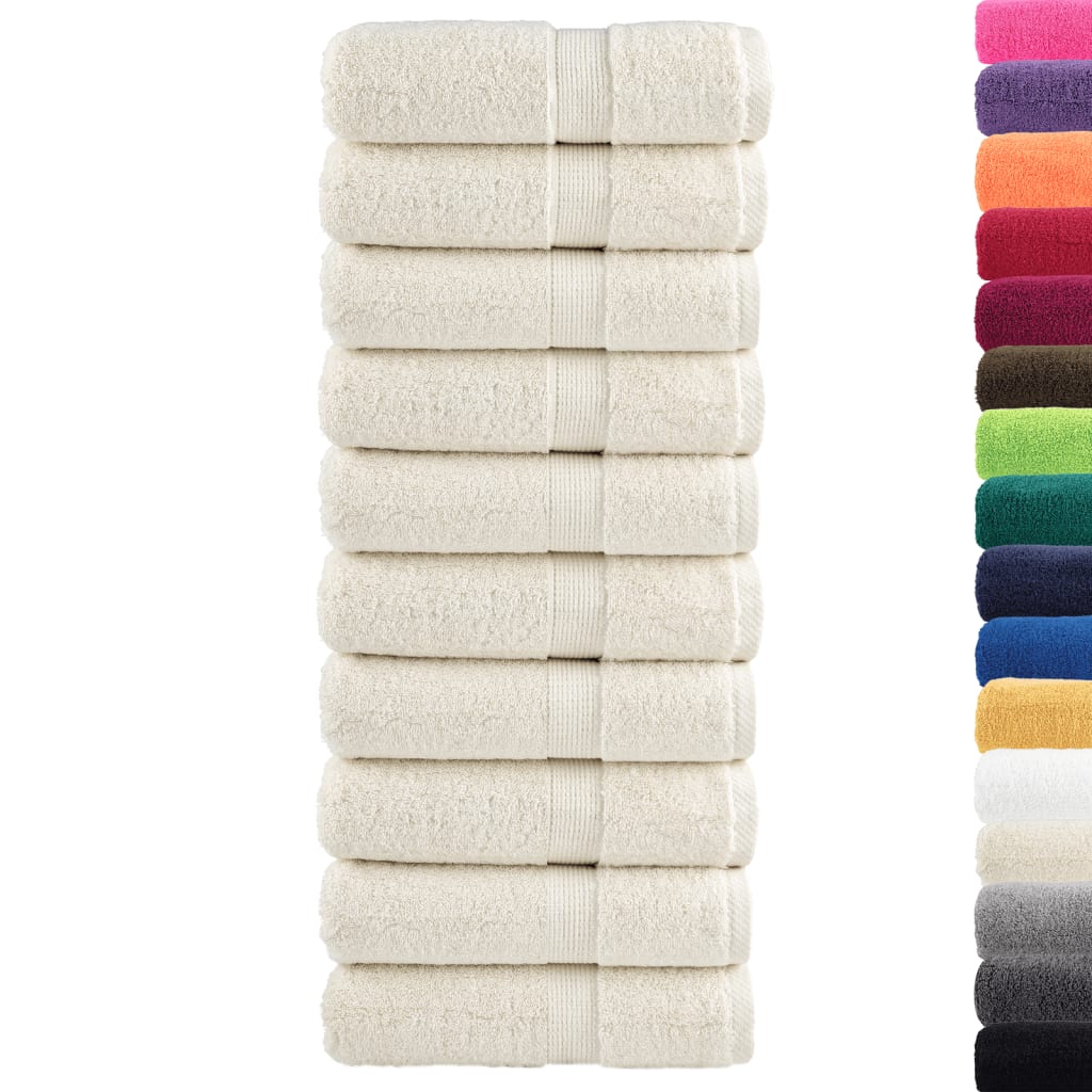 Vidaxl gastendoekjes solund 10 st 600 g m² 30x50 cm crèmekleurig