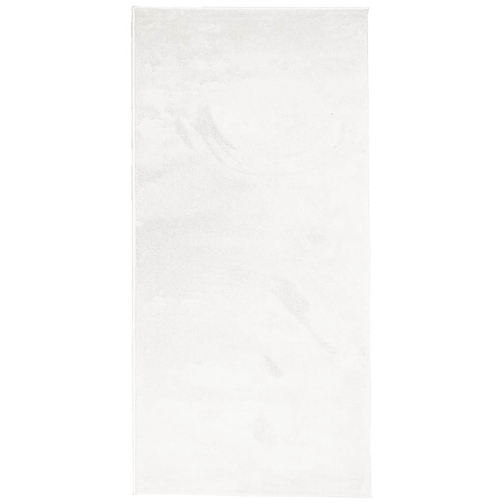 Vidaxl vloerkleed oviedo laagpolig 100x200 cm crèmekleurig