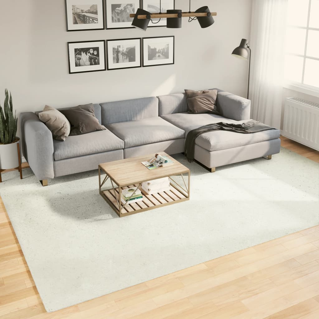 Vidaxl vloerkleed oviedo laagpolig 240x340 cm crèmekleurig