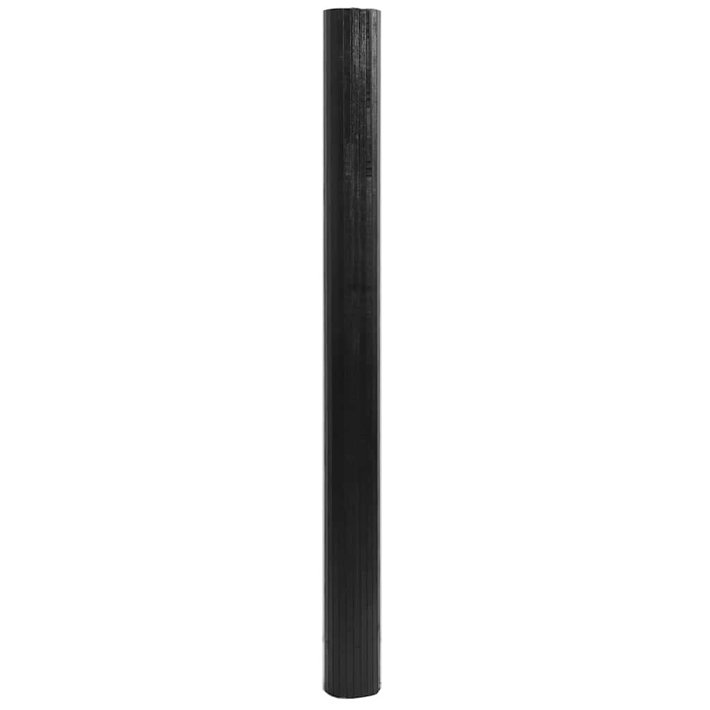 Vidaxl vloerkleed rechthoekig 80x500 cm bamboe zwart