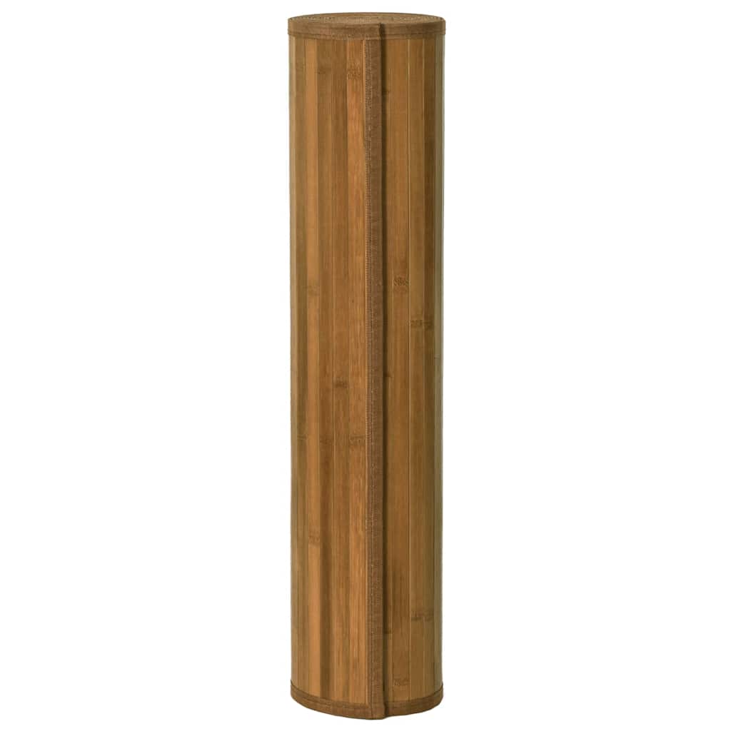 Vidaxl vloerkleed rechthoekig 80x200 cm bamboe bruin