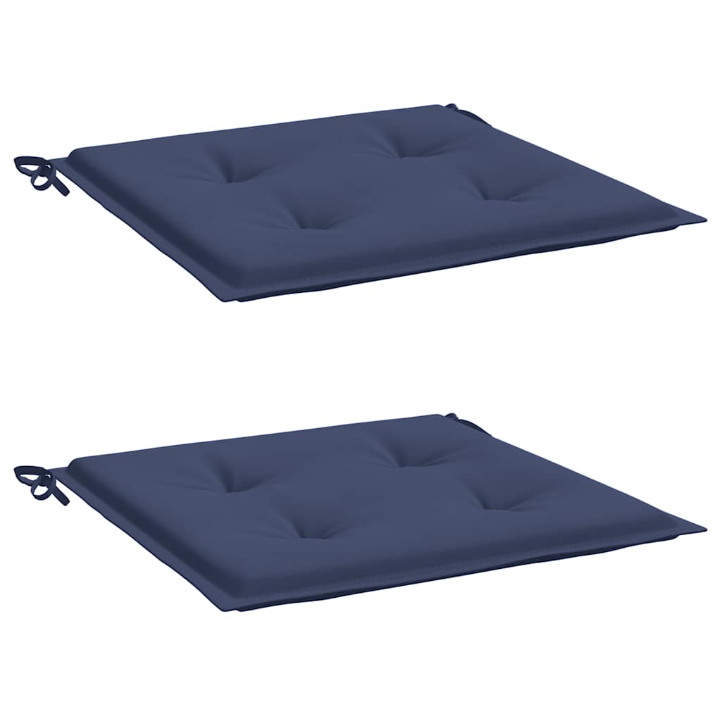 Vidaxl palletkussens 2 st 50x50x4 cm oxford stof marineblauw