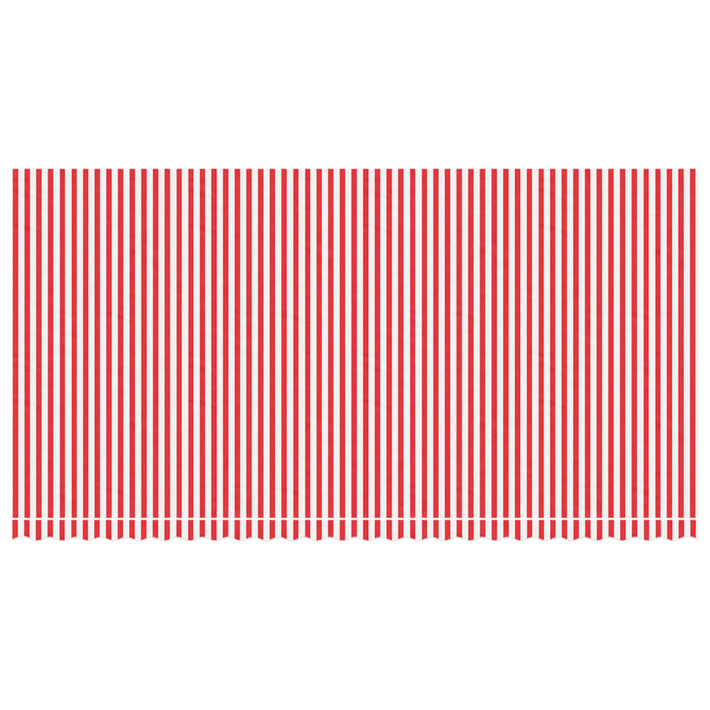 Vidaxl vervangingsdoek voor luifel gestreept 6x3 m rood en wit