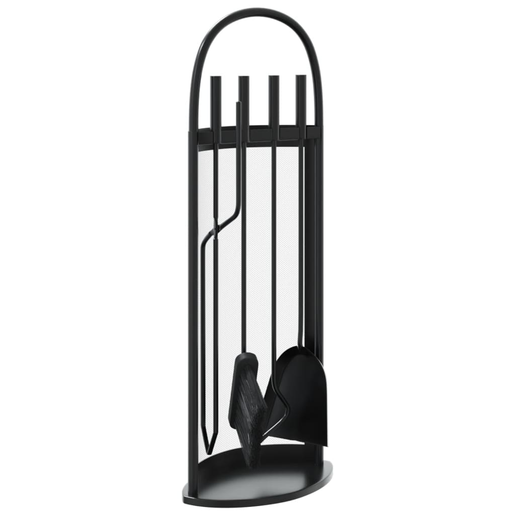 Vidaxl 5-delige openhaardgereedschapset 23x15x66 cm staal