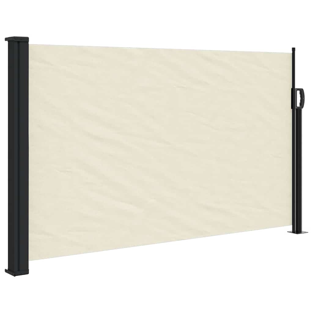 Vidaxl windscherm uittrekbaar 120x500 cm crèmekleurig