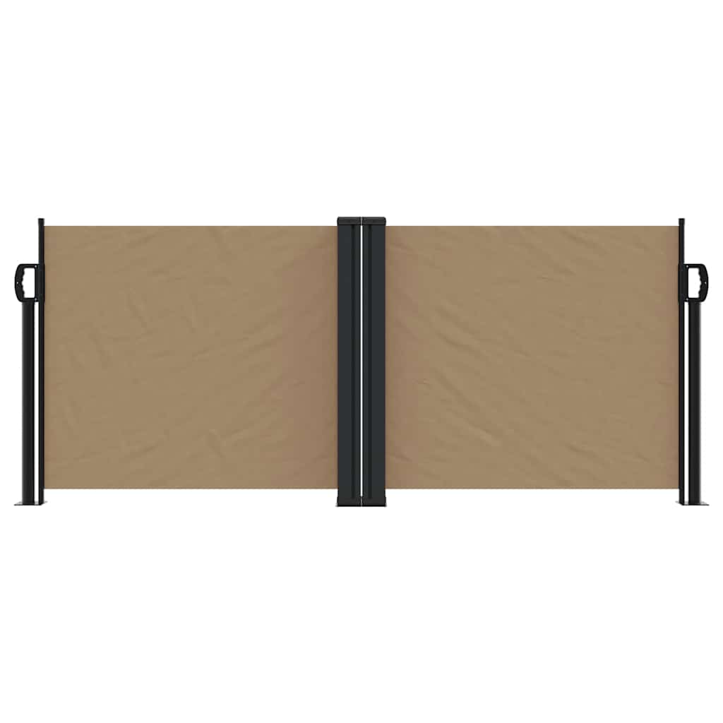 Vidaxl windscherm uittrekbaar 100x600 cm taupe