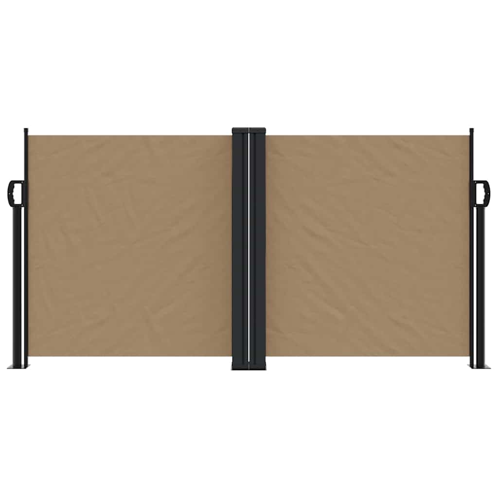 Vidaxl windscherm uittrekbaar 120x600 cm taupe