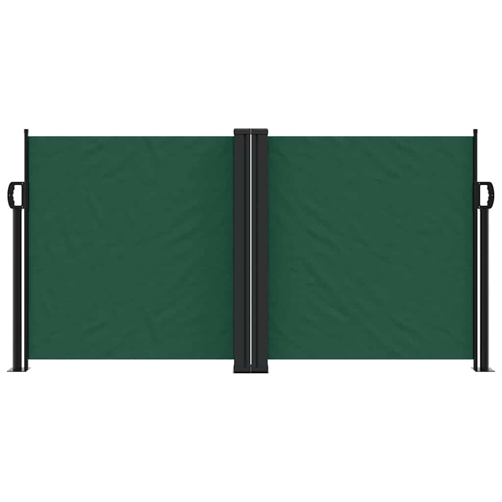 Vidaxl windscherm uittrekbaar 120x1200 cm donkergroen