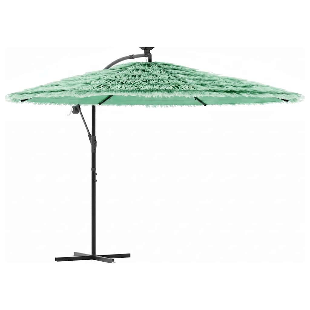 Vidaxl parasol met stalen paal 290x290x238 cm groen