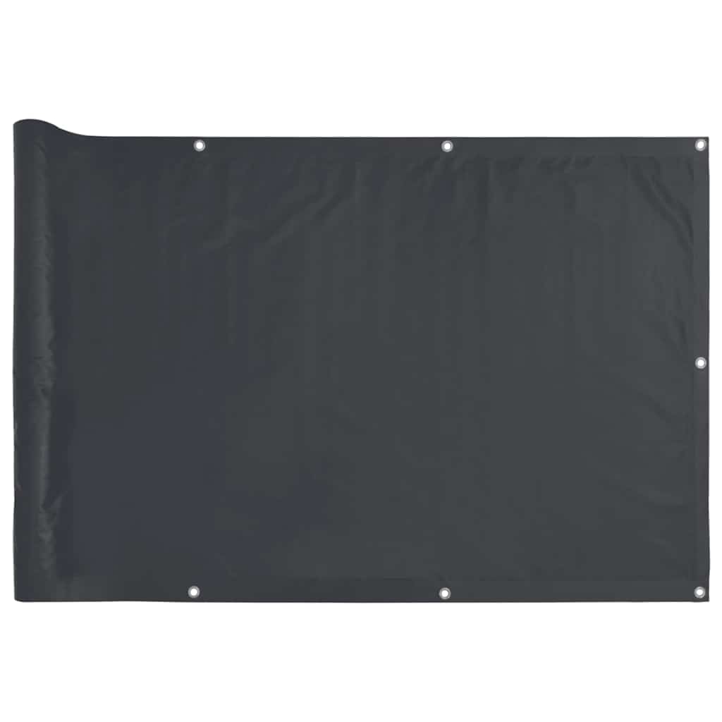 Vidaxl balkonscherm 700x75 cm pvc antracietkleurig