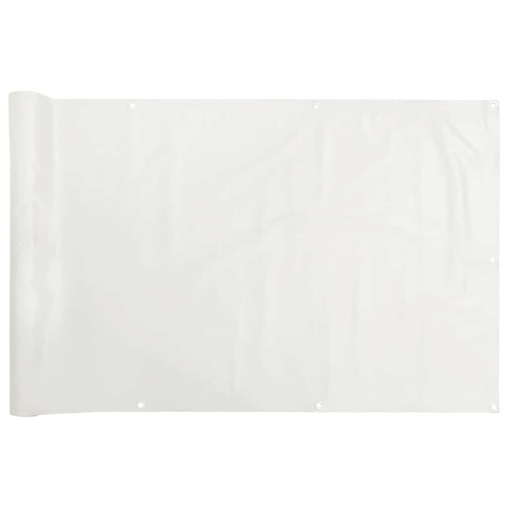 Vidaxl balkonscherm 700x75 cm pvc wit
