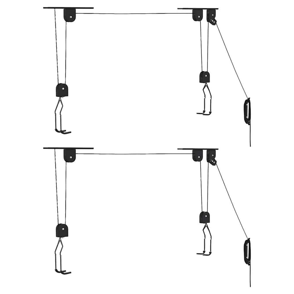 Vidaxl fietstakels met plafondbevestiging 2 st 20 kg