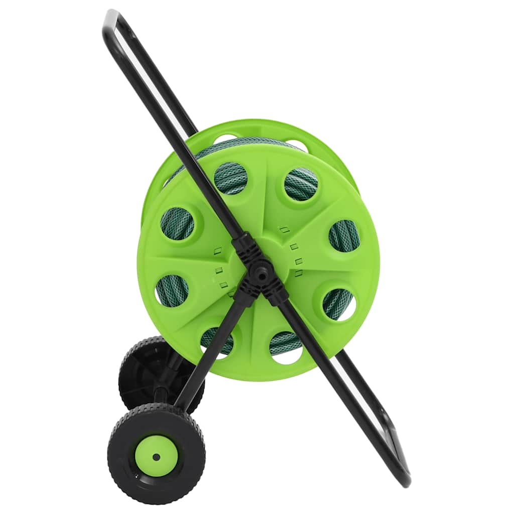 Vidaxl slanghaspelkar en slangkoppelset 0,75 staand 20 m pvc groen