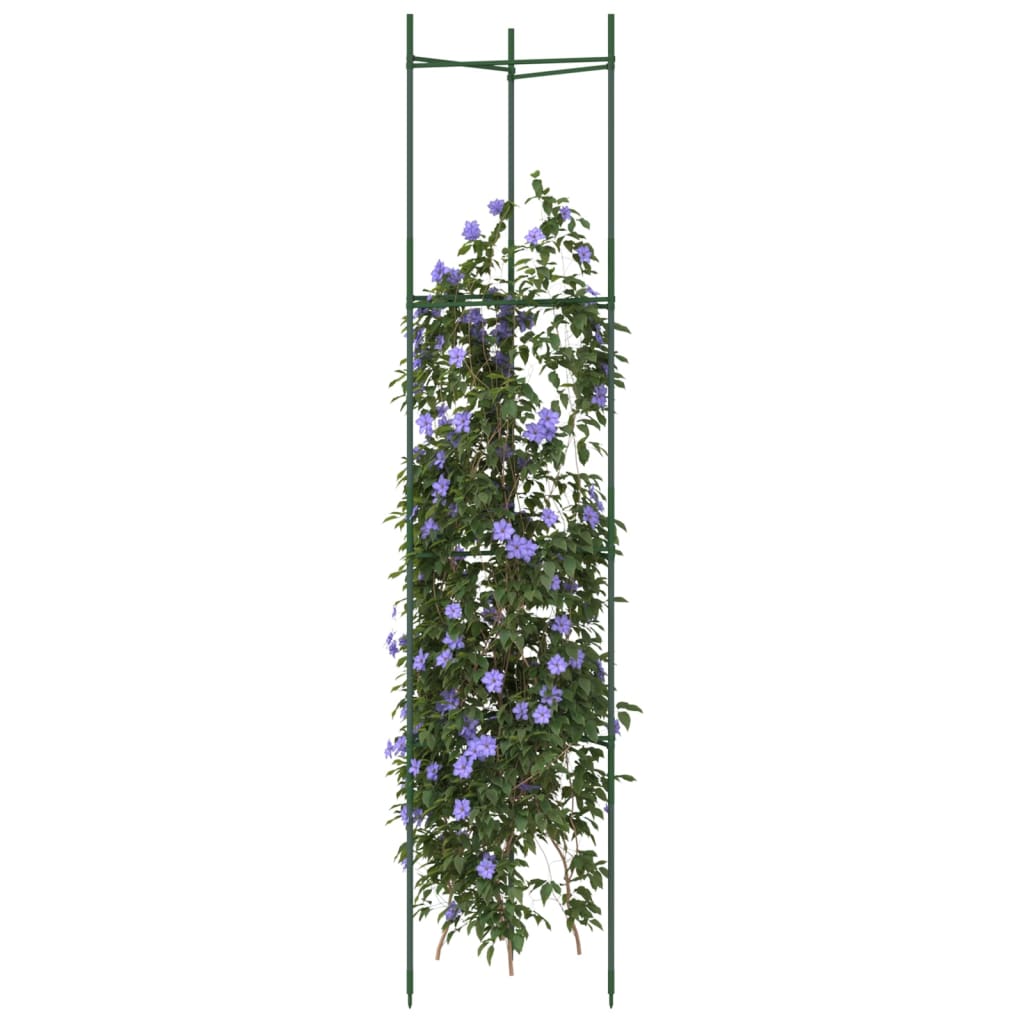Vidaxl tomatenkooi 8 st 154 cm staal en polypropeen