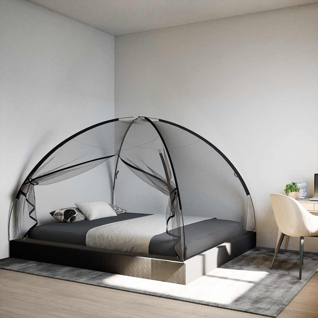 Vidaxl klamboe met deuren mongolia 220 gaas 200x180x135 cm zwart