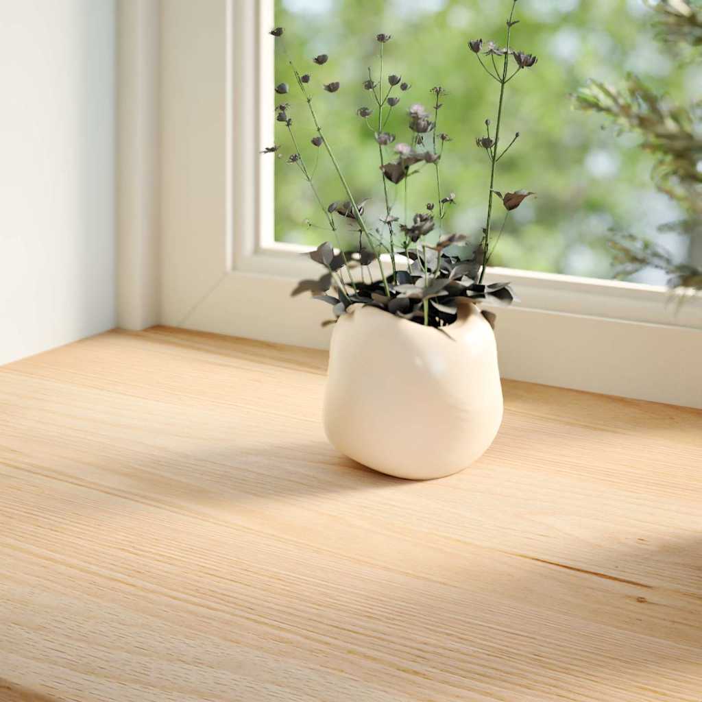 Vidaxl vensterbanken 2 st onbehandeld 70x15x2 cm massief eikenhout