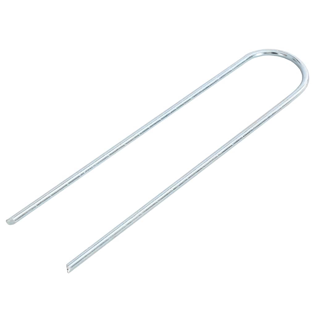 Vidaxl grondharingen 50 st u-vormig 20x3,5 cm gegalvaniseerd staal