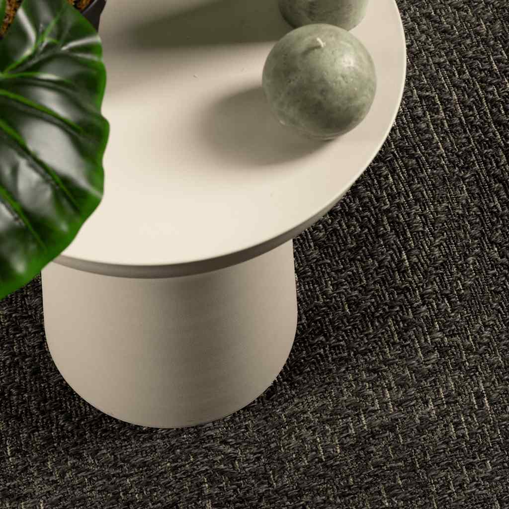 Vidaxl vloerkleed zizur binnen en buiten 240x340cm jute look antraciet